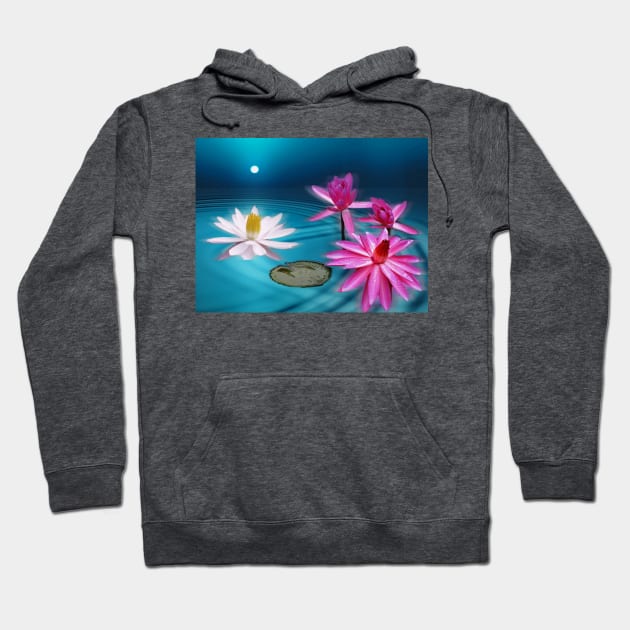 Water Lilies Hoodie by vadim19